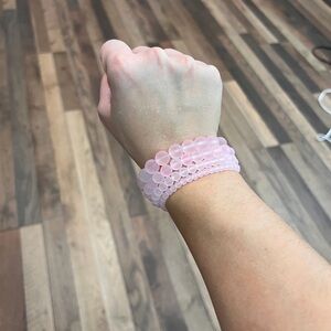 Elegant Pink Beaded Bracelet